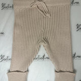 Baby & Toddler Ribbed Knitted Leggings - Beige