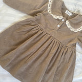 Baby and Toddler Cord Dress With Frill Collar - Two Week Delivery