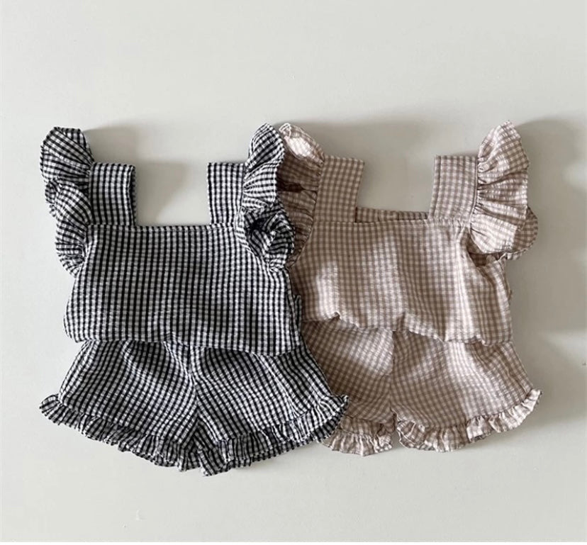Gingham two piece