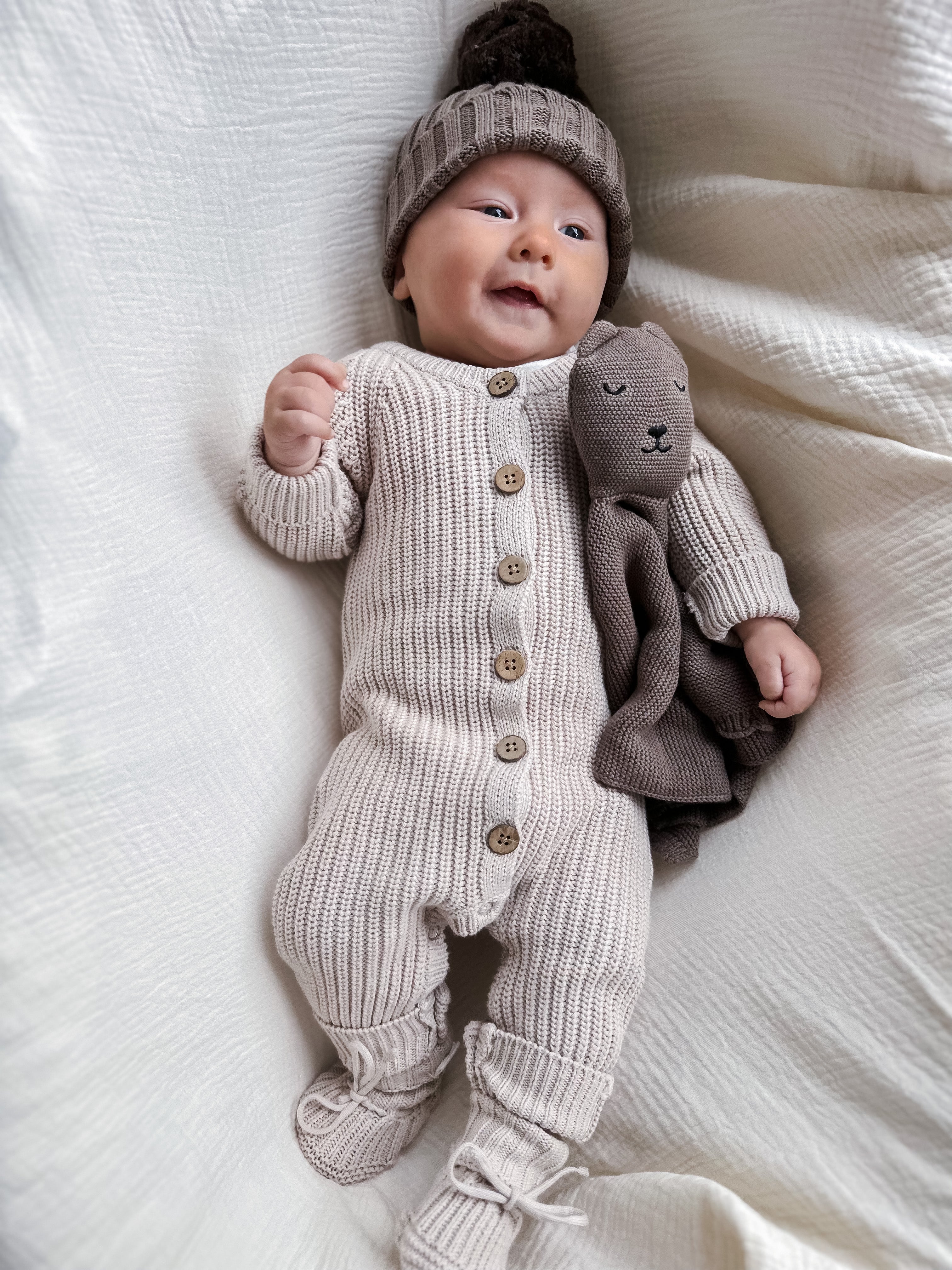 Knitted store baby romper