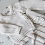 Chunky Knit Wrap Cardigan - White