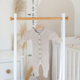 Knitted Baby Romper - Beige