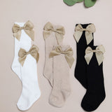 Baby and Toddler Knee High Socks with Bow Detail