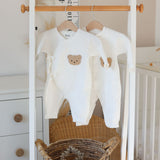 Winter teddy new baby outfit