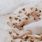 Muslin teddy bear blanket