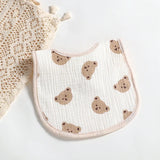 Teddy bear muslin bibs x2